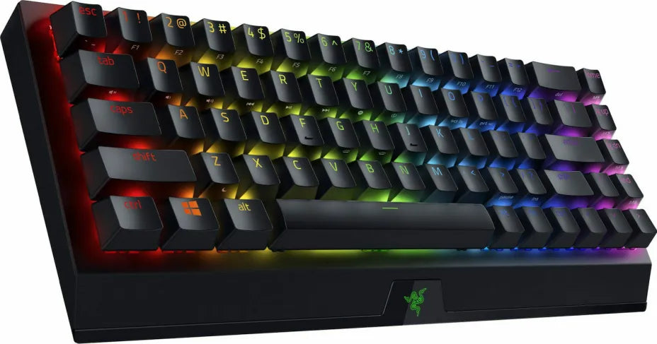 Razer BlackWidow V3 Mini Phantom Edition Wireless Gaming Mechanical Keyboard 65% with Razer Yellow switches and RGB lighting (English US)