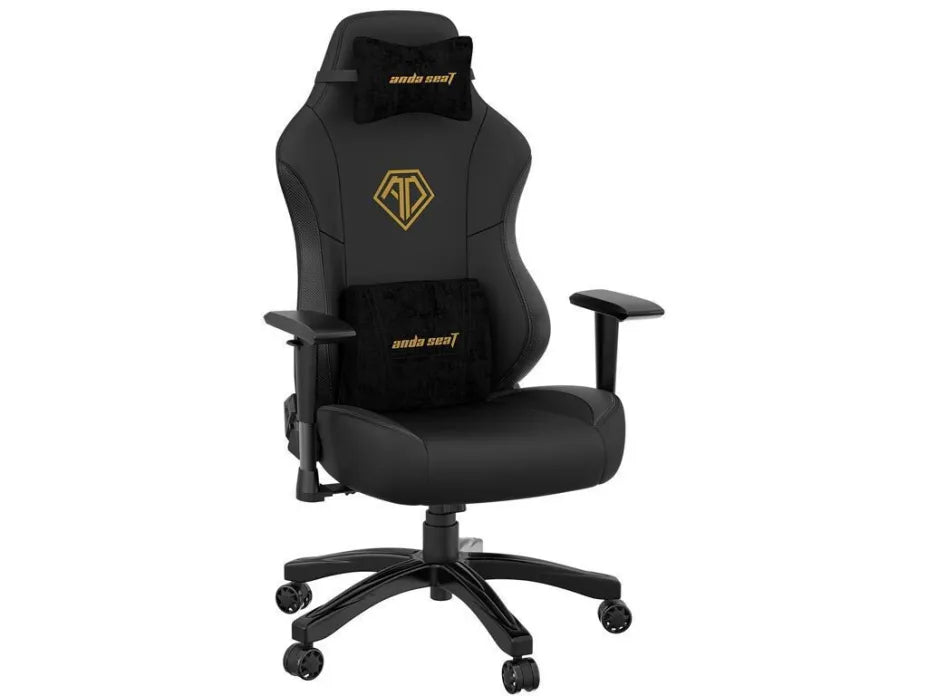 Anda Seat Phantom 3 Artificial Leather Gaming Chair with Adjustable Arms Elegant Black