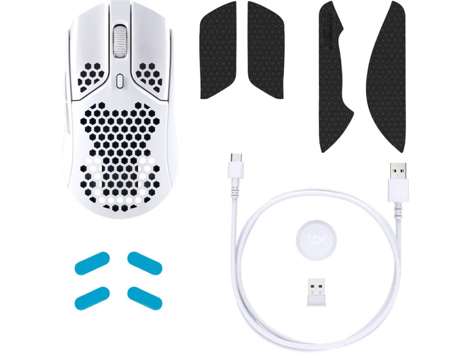 HyperX Pulsefire Haste Wireless RGB Gaming Mouse 16000 DPI White