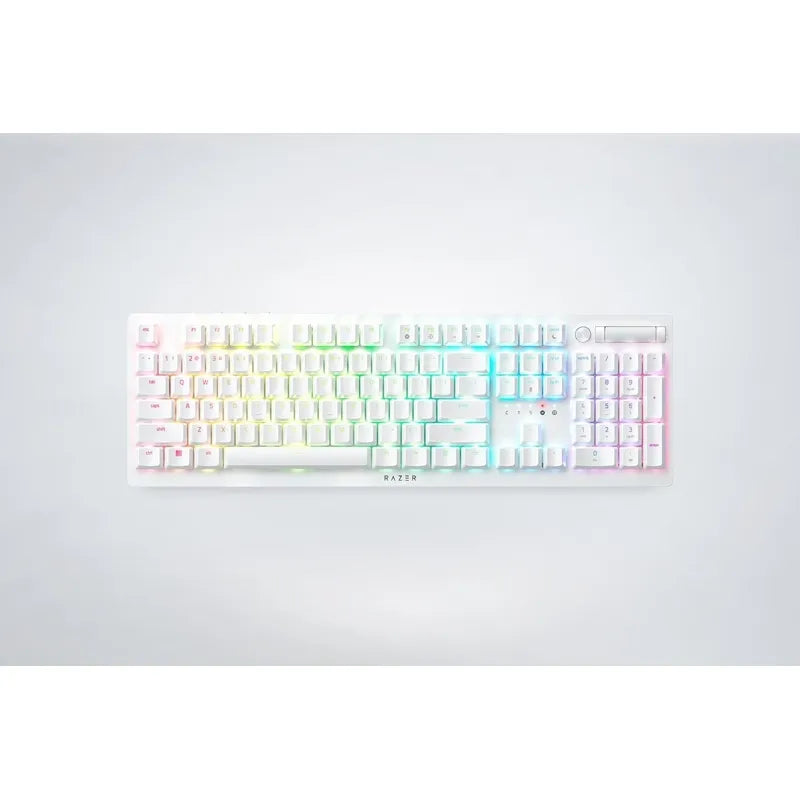 Razer Deathstalker V2 Pro Wireless Optical Gaming Keyboard with Razer Optical Purple switches and RGB lighting (English US) White
