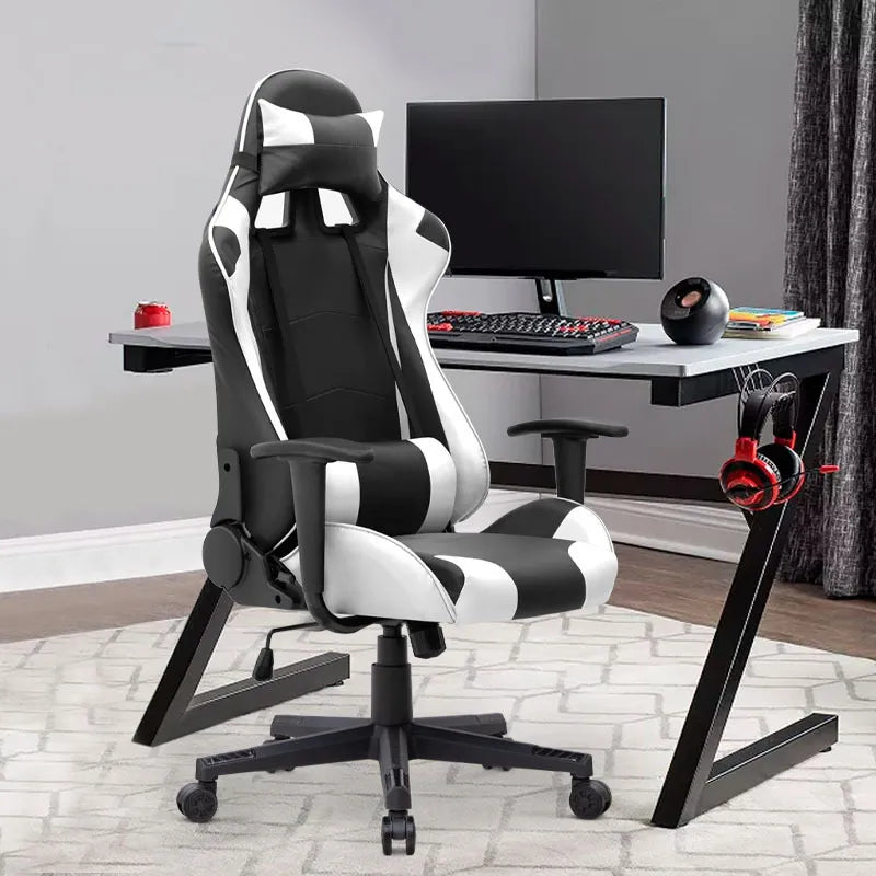 Megapap Alonso Artificial Leather Gaming Chair White / Black
