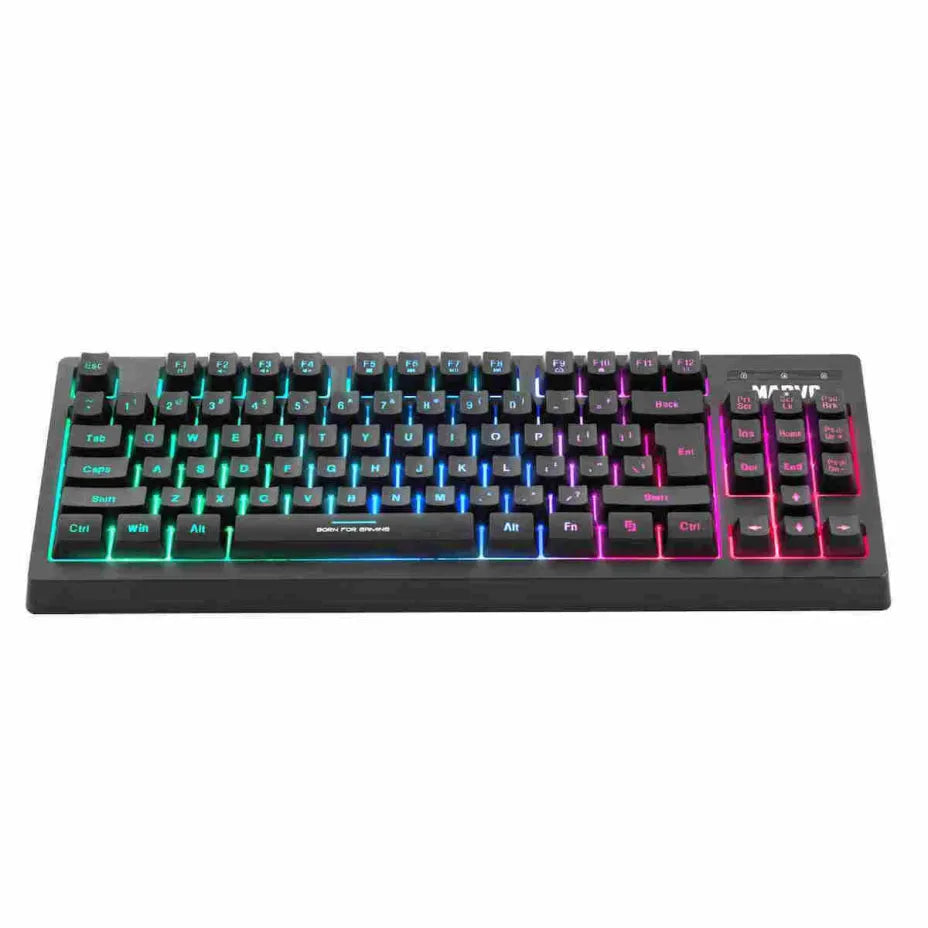 Marvo K607 Gaming Keyboard Tenkeyless with RGB lighting (English US)