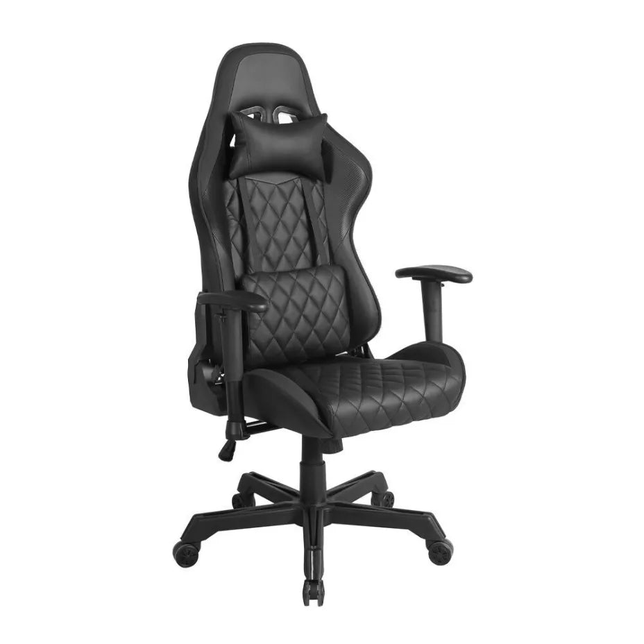 Liberta Ranger Artificial Leather Gaming Chair with Adjustable Arms Black