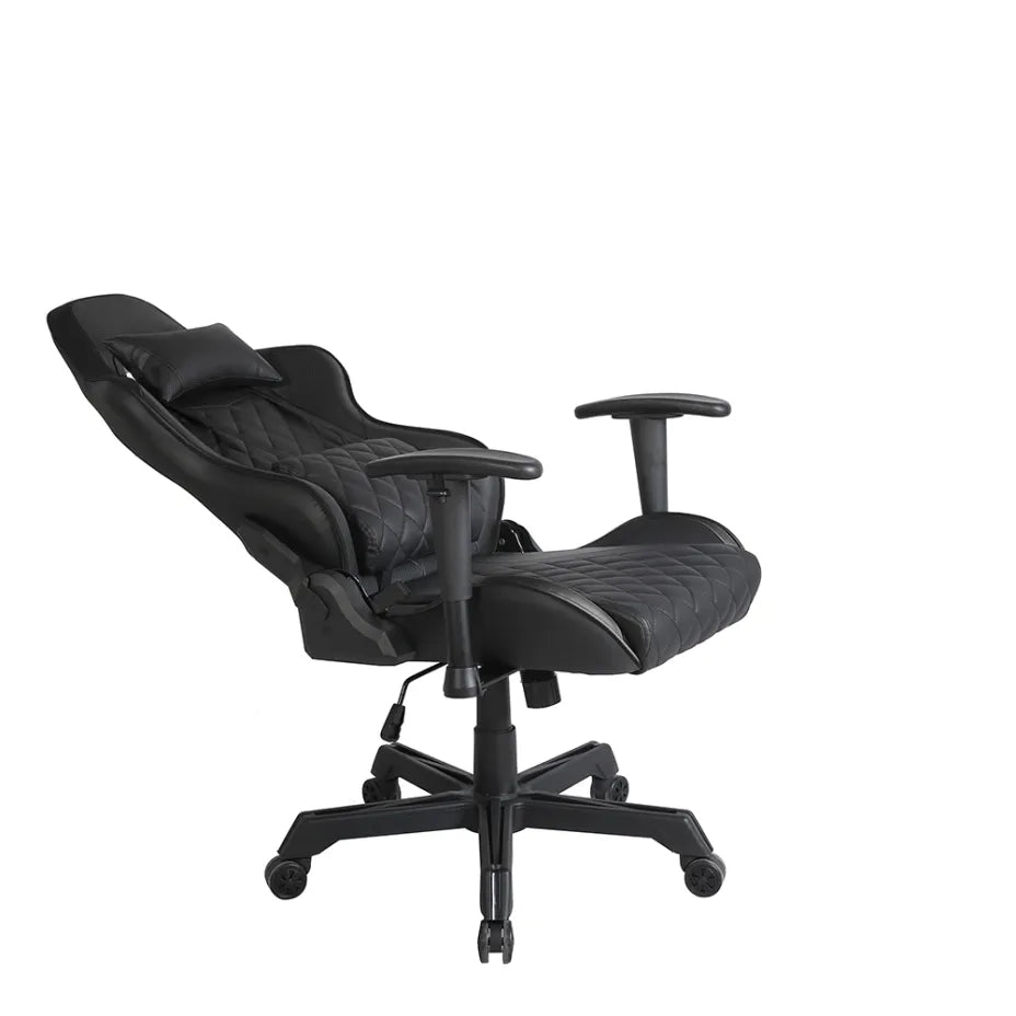 Liberta Ranger Artificial Leather Gaming Chair with Adjustable Arms Black