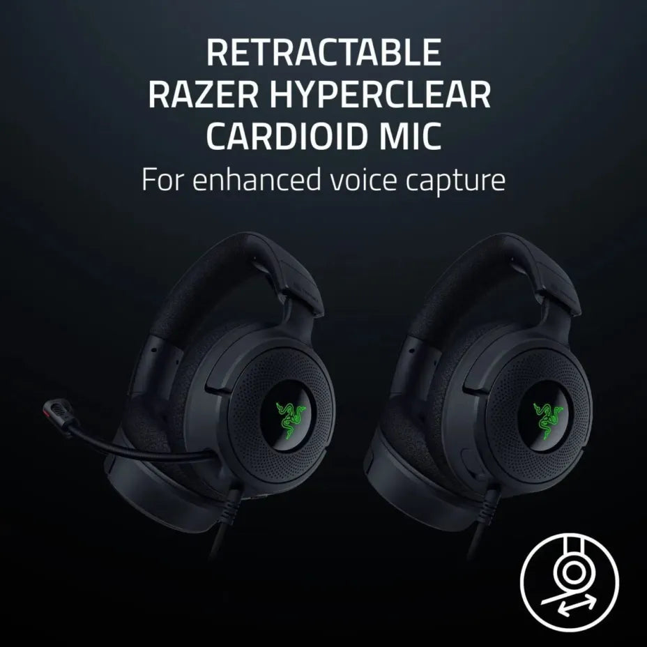 Razer Kraken V4 X Over Ear Gaming Headset with Connection USB