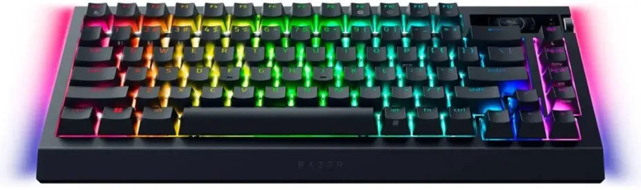 Razer BlackWidow V4 Pro Wireless Gaming Mechanical Keyboard 75% with Razer Orange switches and RGB lighting (English US)
