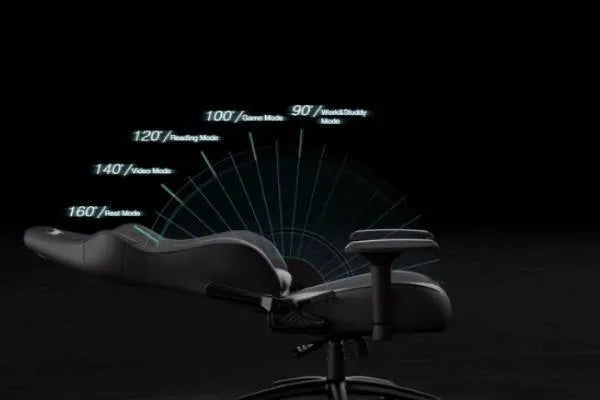 Anda Seat Phantom 3 Artificial Leather Gaming Chair with Adjustable Arms Elegant Black