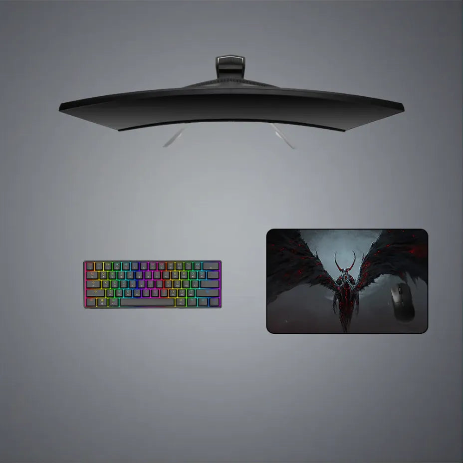 Lucifer Wings Design M Size Gaming Mouse Pad, Computer Desk Mat