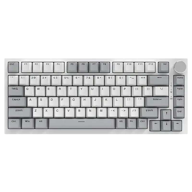 AK820 gray and white wired mechanical gaming keyboard