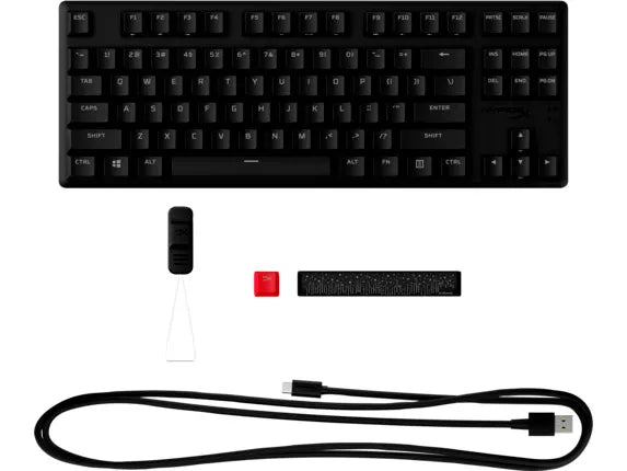 HyperX Alloy Origins Core PBT Gaming Mechanical Keyboard Tenkeyless with HyperX Aqua switches and RGB lighting (English US)
