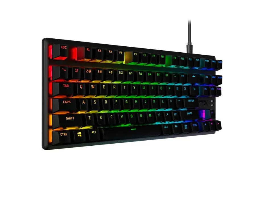 HyperX Alloy Origins Core PBT Gaming Mechanical Keyboard Tenkeyless with HyperX Aqua switches and RGB lighting (English US)