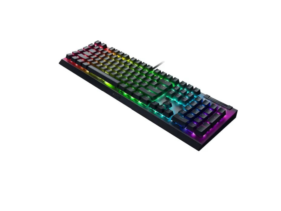 Razer BlackWidow V4 X Gaming Mechanical Keyboard with Razer Green switches and RGB lighting (English US)