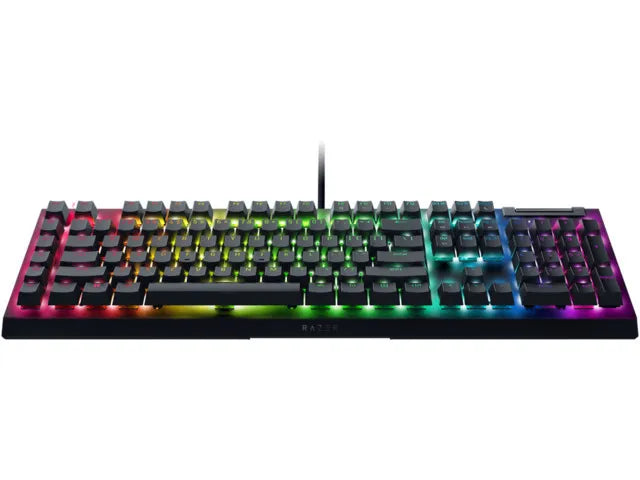 Razer BlackWidow V4 X Gaming Mechanical Keyboard with Razer Green switches and RGB lighting (English US)
