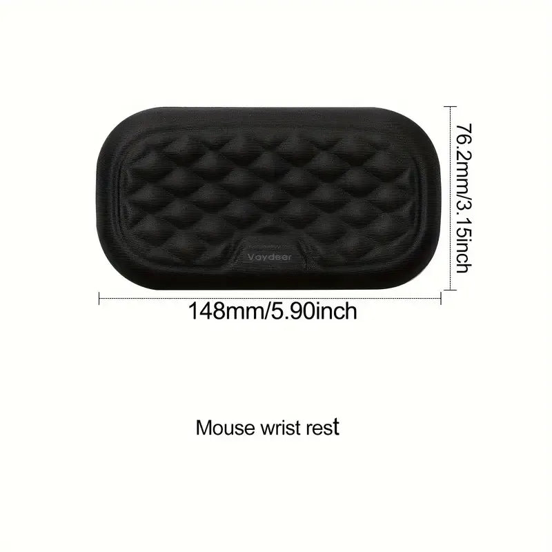 Ergonomic Keyboard and Mouse Wrist Rests: Desk Soft Memory Foam Cushion Pads for Comfortable Typing and Mousing
