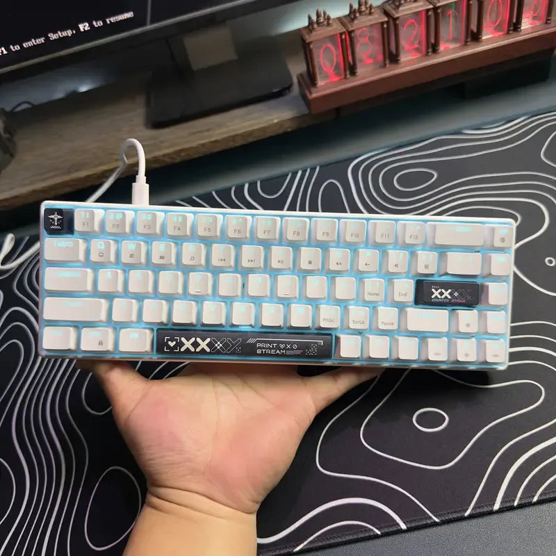HXSJ 68-Key Compact Mechanical Gaming Keyboard