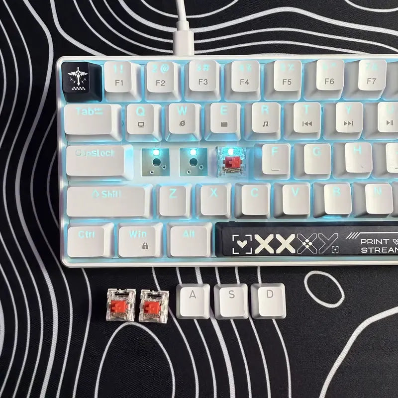 HXSJ 68-Key Compact Mechanical Gaming Keyboard