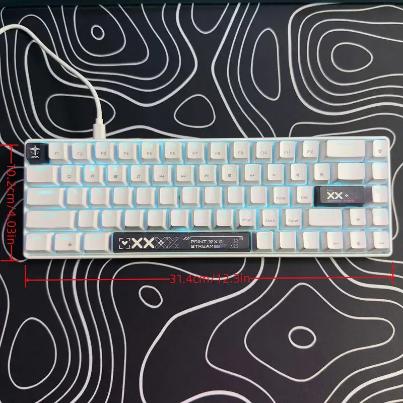 HXSJ 68-Key Compact Mechanical Gaming Keyboard