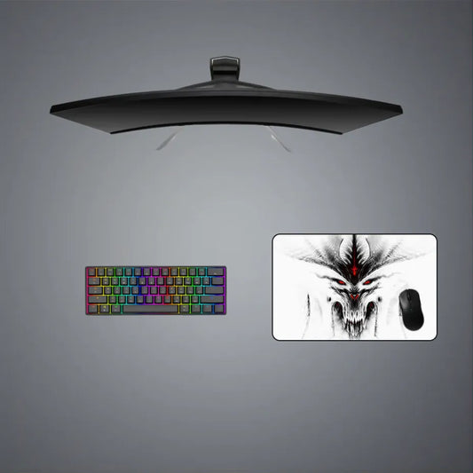 Diablo Negative Design S(1) Size Gaming Mouse Pad, Computer Desk Mat