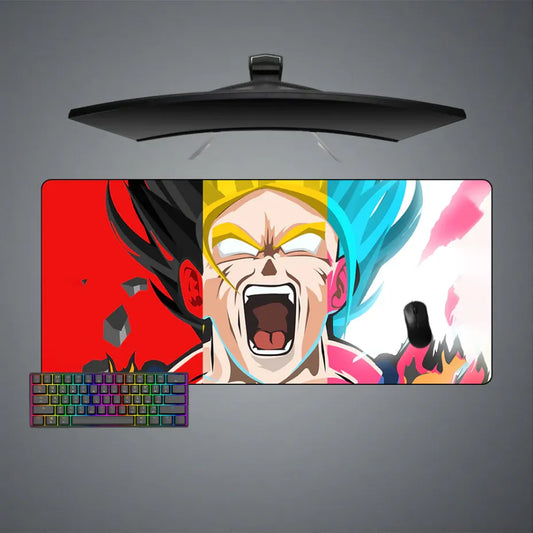 Son Goku Transformations Design XL Size Gaming Mouse Pad, Computer Desk Mat