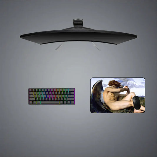 Fallen Angel Painting Design M Size Gaming Mouse Pad, Computer Desk Mat