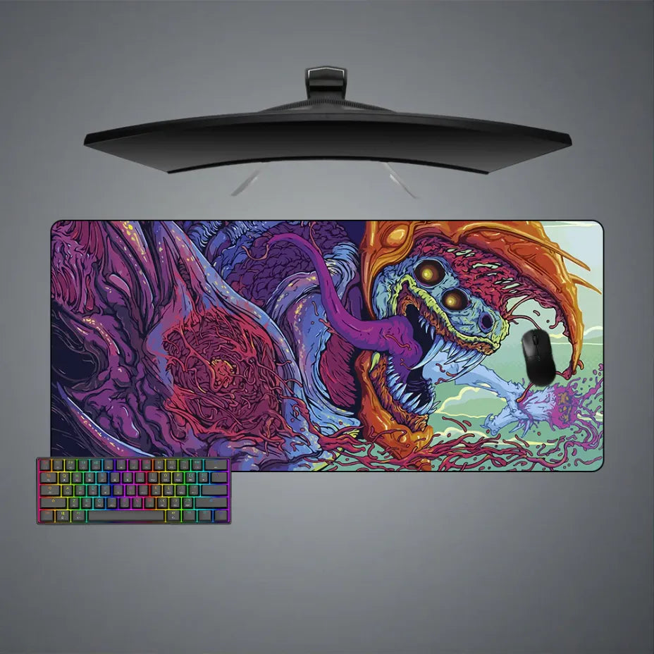 CSGO Hyperbeast Wounded Design XXL Size Gaming Mouse Pad, Computer Desk Mat